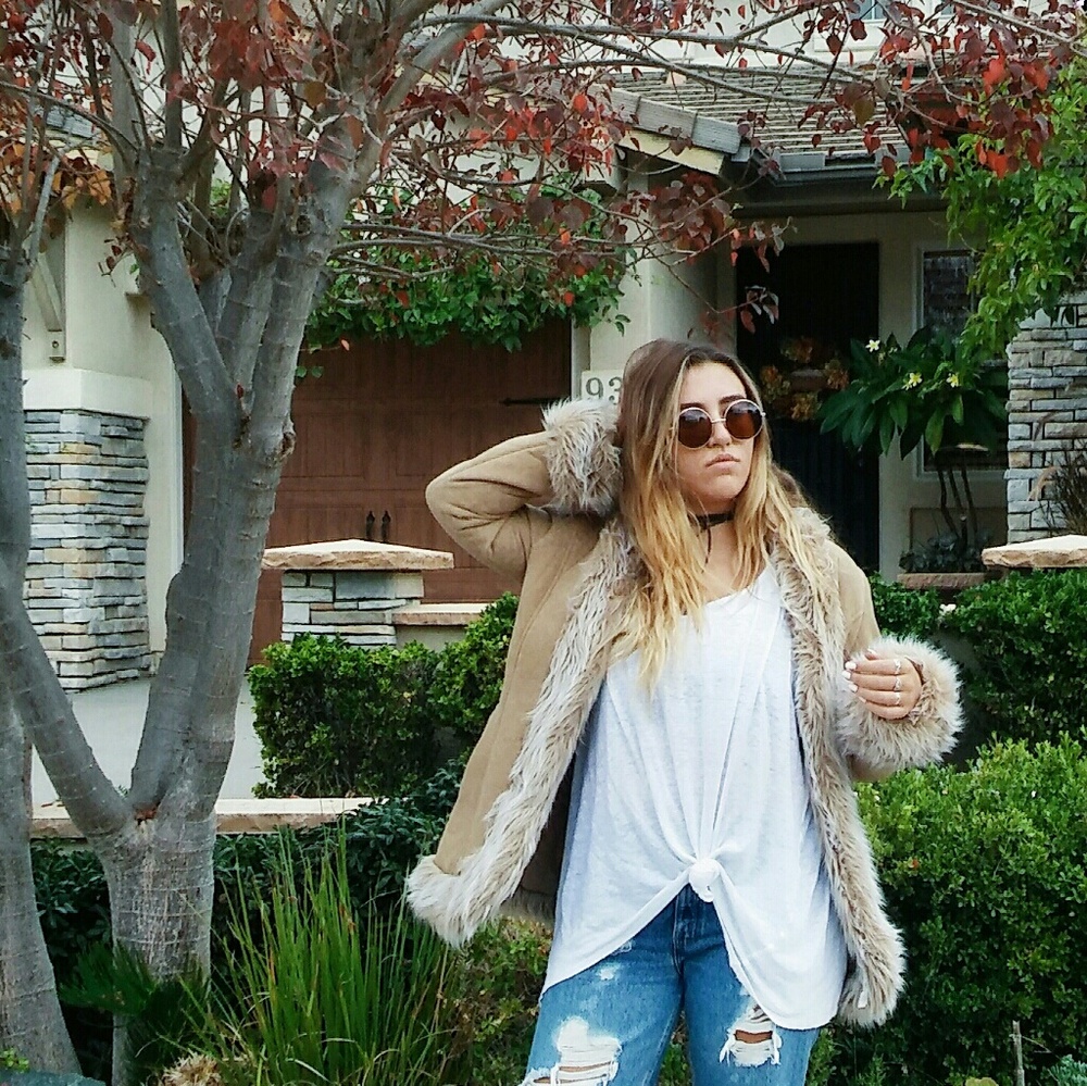 Fur Trimmed Coat